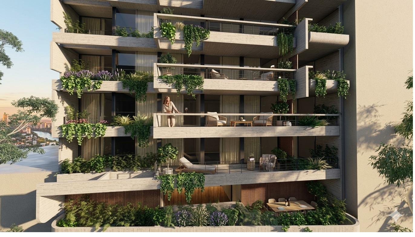 Vista de balcones Urban Garden Ameghino